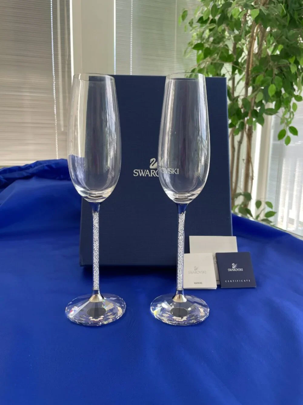 Swarovski Crystalline Toasting Flutes (Set of 2)